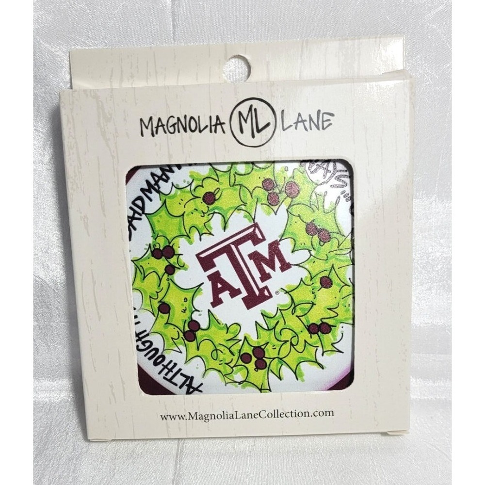 Magnolia Lane‎ Texas A&M Aggies Metal Christmas Tree Ornament - 4.5" Diameter